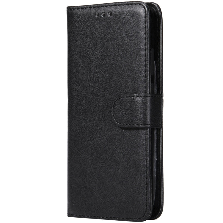 For Huawei P20 Solid Color Horizontal Flip Protective Case with Holder & Card Slots & Wallet & Photo Frame & Lanyard(Black) - Huawei Cases by buy2fix | Online Shopping UK | buy2fix