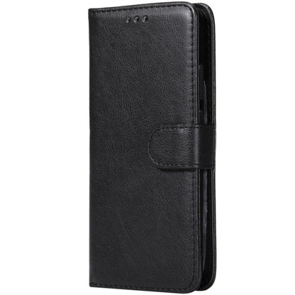 For Huawei P20 Solid Color Horizontal Flip Protective Case with Holder & Card Slots & Wallet & Photo Frame & Lanyard(Black) - Huawei Cases by buy2fix | Online Shopping UK | buy2fix