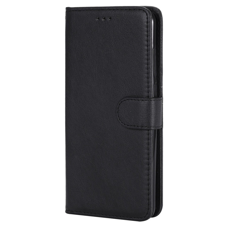 For Huawei P20 Pro Solid Color Horizontal Flip Protective Case with Holder & Card Slots & Wallet & Photo Frame & Lanyard(Black) - Huawei Cases by buy2fix | Online Shopping UK | buy2fix