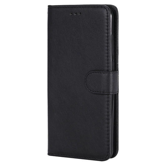 For Huawei P20 Pro Solid Color Horizontal Flip Protective Case with Holder & Card Slots & Wallet & Photo Frame & Lanyard(Black) - Huawei Cases by buy2fix | Online Shopping UK | buy2fix