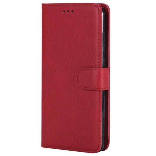 For Huawei P20 Pro Solid Color Horizontal Flip Protective Case with Holder & Card Slots & Wallet & Photo Frame & Lanyard(Red) - Huawei Cases by buy2fix | Online Shopping UK | buy2fix