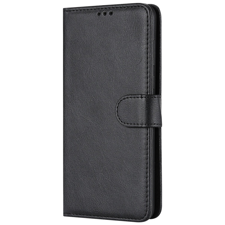 For Huawei Y9 (2018) Solid Color Horizontal Flip Protective Case with Holder & Card Slots & Wallet & Photo Frame & Lanyard(Black) - Huawei Cases by buy2fix | Online Shopping UK | buy2fix