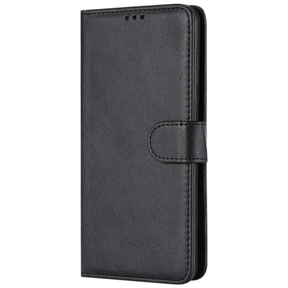 For Huawei Y9 (2018) Solid Color Horizontal Flip Protective Case with Holder & Card Slots & Wallet & Photo Frame & Lanyard(Black) - Huawei Cases by buy2fix | Online Shopping UK | buy2fix