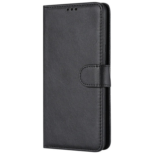 For Huawei Y9 (2018) Solid Color Horizontal Flip Protective Case with Holder & Card Slots & Wallet & Photo Frame & Lanyard(Black) - Huawei Cases by buy2fix | Online Shopping UK | buy2fix