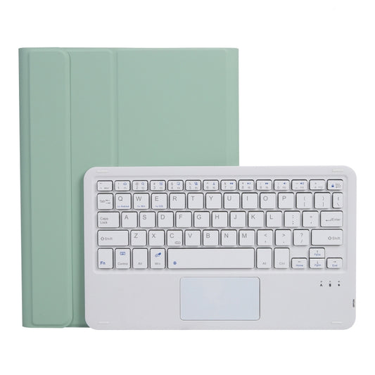 A07B-A Lambskin Texture Square Keycap Bluetooth Keyboard Leather Case with Touch Control For iPad 9.7 2018 & 2017 / Pro 9.7 inch / Air 2(Light Green) - Universal by buy2fix | Online Shopping UK | buy2fix