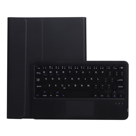 A102B-A Lambskin Texture Square Keycap Bluetooth Keyboard Leather Case with Touch Control For iPad Pro 10.5 inch / 10.2 2021 & 2020 & 2019 / Air 3(Black) - Universal by buy2fix | Online Shopping UK | buy2fix