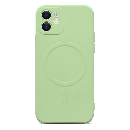 For iPhone 12 Liquid Silicone Full Coverage Magsafe Phone Case(Green) - iPhone 12 / 12 Pro Cases by buy2fix | Online Shopping UK | buy2fix