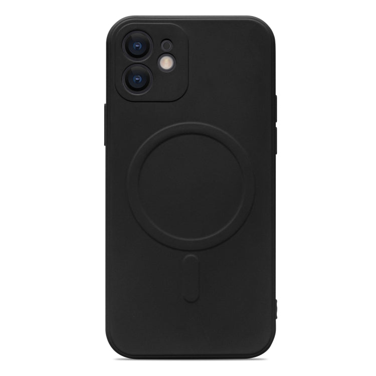 For iPhone 11 Liquid Silicone Full Coverage Magsafe Phone Case (Black) - iPhone 11 Cases by buy2fix | Online Shopping UK | buy2fix