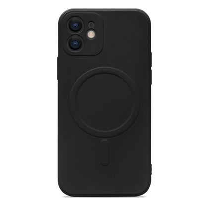 For iPhone 11 Liquid Silicone Full Coverage Magsafe Phone Case (Black) - iPhone 11 Cases by buy2fix | Online Shopping UK | buy2fix