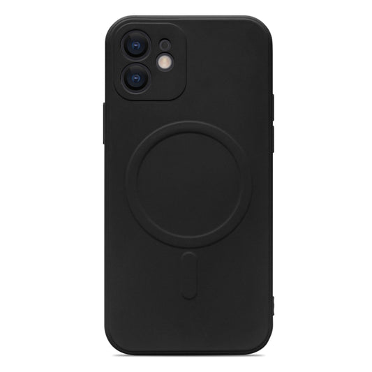For iPhone 11 Liquid Silicone Full Coverage Magsafe Phone Case (Black) - iPhone 11 Cases by buy2fix | Online Shopping UK | buy2fix