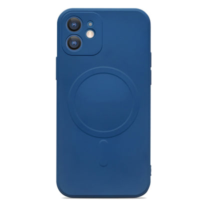 For iPhone 11 Liquid Silicone Full Coverage Magsafe Phone Case (Blue) - iPhone 11 Cases by buy2fix | Online Shopping UK | buy2fix