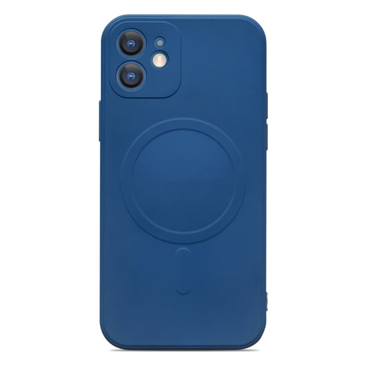 For iPhone 11 Liquid Silicone Full Coverage Magsafe Phone Case (Blue) - iPhone 11 Cases by buy2fix | Online Shopping UK | buy2fix