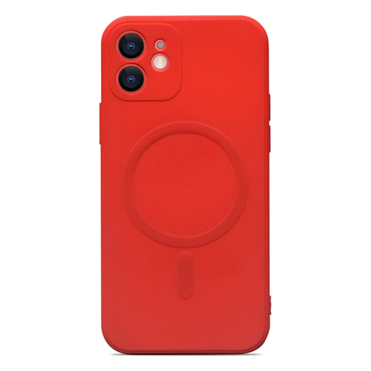 For iPhone 11 Liquid Silicone Full Coverage Magsafe Phone Case (Dark Red) - iPhone 11 Cases by buy2fix | Online Shopping UK | buy2fix