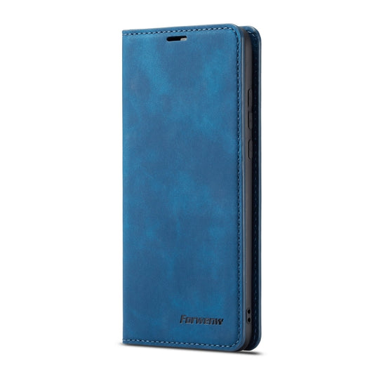 For Huawei P30 Lite Forwenw Dream Series Oil Edge Strong Magnetism Horizontal Flip Leather Case with Holder & Card Slots & Wallet & Photo Frame(Blue) - Huawei Cases by Forwenw | Online Shopping UK | buy2fix