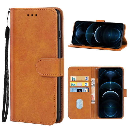 For iPhone 12 Pro Max Leather Phone Case(Brown) - iPhone 12 Pro Max Cases by buy2fix | Online Shopping UK | buy2fix