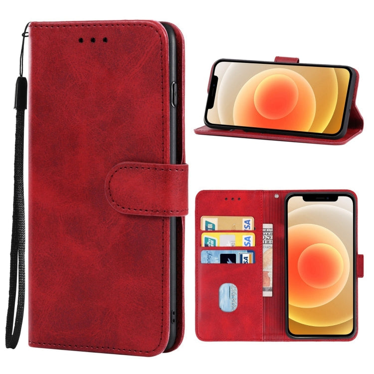 For iPhone 12 Leather Phone Case(Red) - iPhone 12 / 12 Pro Cases by buy2fix | Online Shopping UK | buy2fix