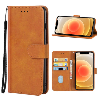 For iPhone 12 Leather Phone Case(Brown) - iPhone 12 / 12 Pro Cases by buy2fix | Online Shopping UK | buy2fix