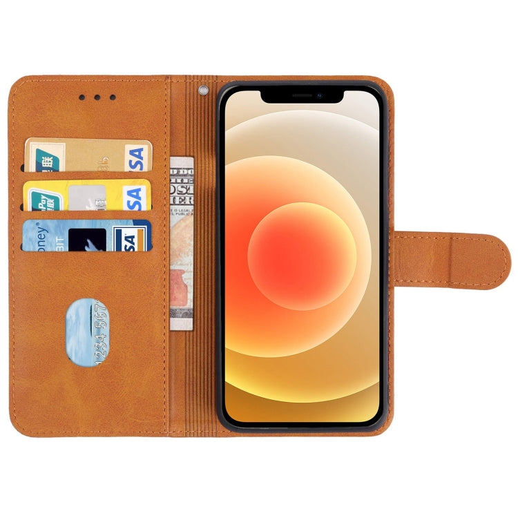 For iPhone 12 Leather Phone Case(Brown) - iPhone 12 / 12 Pro Cases by buy2fix | Online Shopping UK | buy2fix