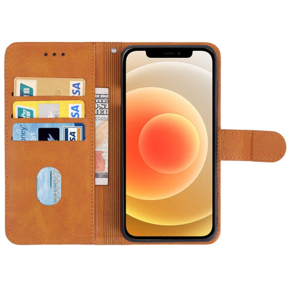For iPhone 12 Leather Phone Case(Brown) - iPhone 12 / 12 Pro Cases by buy2fix | Online Shopping UK | buy2fix