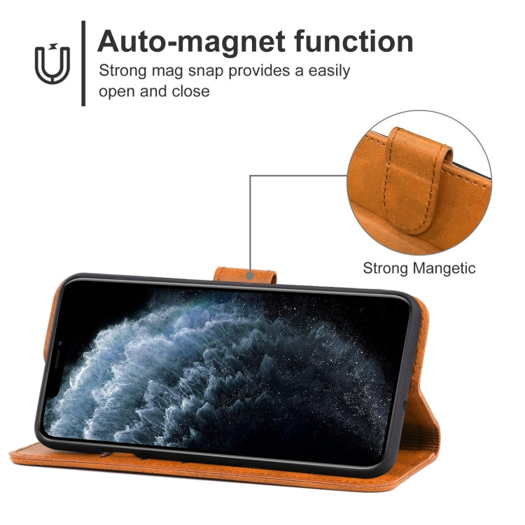 For iPhone 11 Pro Leather Phone Case (Brown) - iPhone 11 Pro Cases by buy2fix | Online Shopping UK | buy2fix