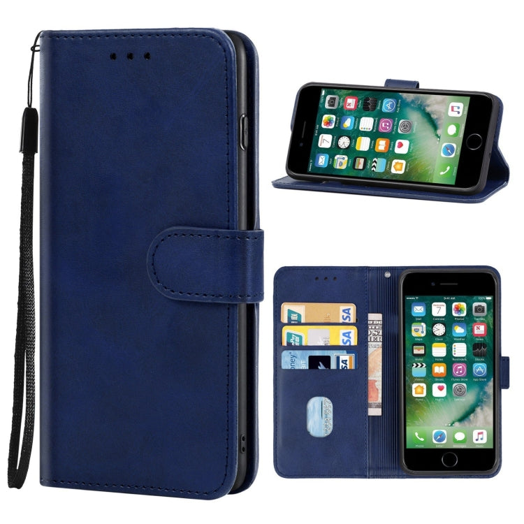 For iPhone SE 2022 / SE 2020 / 8 / 7 Leather Phone Case(Blue) - iPhone SE 2022 / 2020 / 8 / 7 Cases by buy2fix | Online Shopping UK | buy2fix