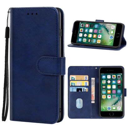 For iPhone SE 2022 / SE 2020 / 8 / 7 Leather Phone Case(Blue) - iPhone SE 2022 / 2020 / 8 / 7 Cases by buy2fix | Online Shopping UK | buy2fix