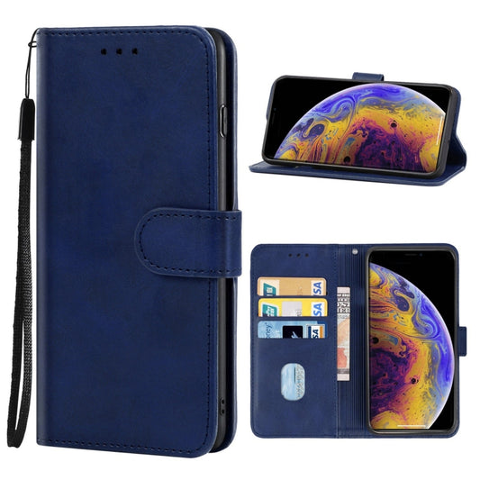 For iPhone X / XS Leather Phone Case(Blue) - More iPhone Cases by buy2fix | Online Shopping UK | buy2fix