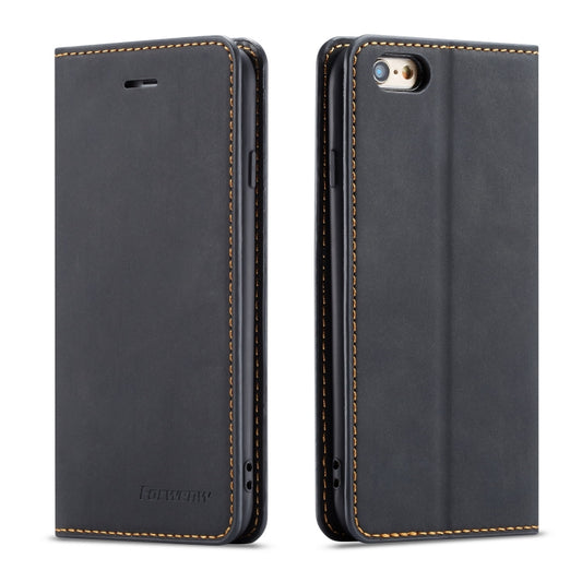 For iPhone 6s / 6 Forwenw Dream Series Oil Edge Strong Magnetism Horizontal Flip Leather Case with Holder & Card Slots & Wallet & Photo Frame(Black) - More iPhone Cases by Forwenw | Online Shopping UK | buy2fix