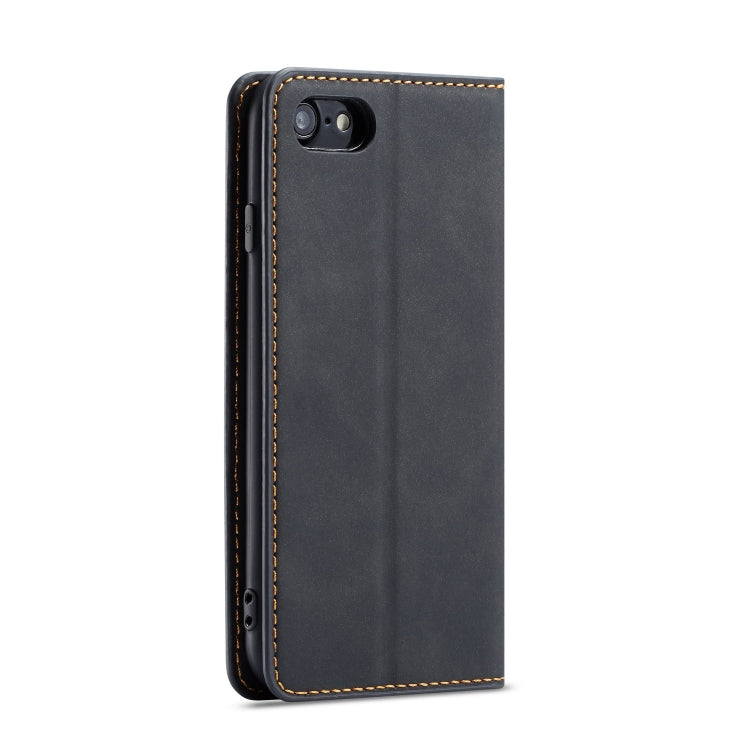 For iPhone SE 2022 / SE 2020 / 8 / 7 Forwenw Dream Series Oil Edge Strong Magnetism Horizontal Flip Leather Case with Holder & Card Slots & Wallet & Photo Frame(Black) - iPhone SE 2022 / 2020 / 8 / 7 Cases by LC.IMEEKE | Online Shopping UK | buy2fix