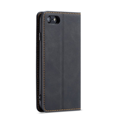 For iPhone SE 2022 / SE 2020 / 8 / 7 Forwenw Dream Series Oil Edge Strong Magnetism Horizontal Flip Leather Case with Holder & Card Slots & Wallet & Photo Frame(Black) - iPhone SE 2022 / 2020 / 8 / 7 Cases by LC.IMEEKE | Online Shopping UK | buy2fix