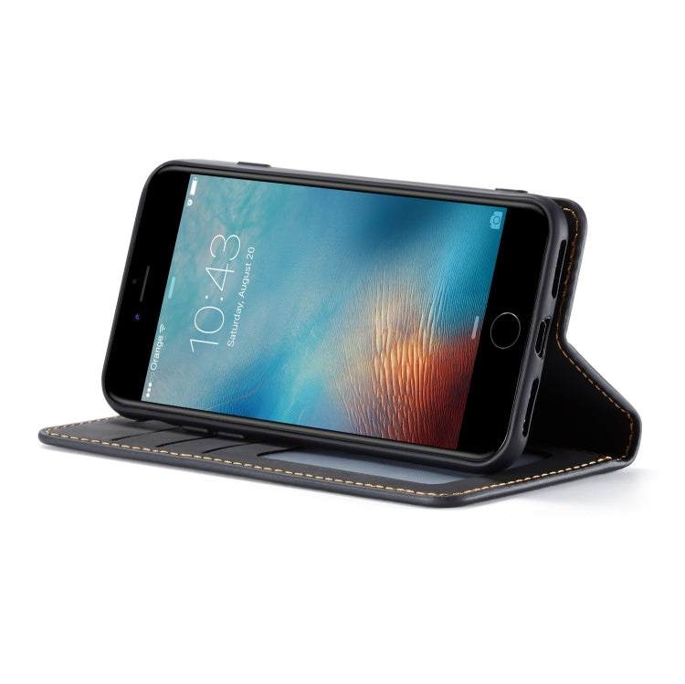 For iPhone SE 2022 / SE 2020 / 8 / 7 Forwenw Dream Series Oil Edge Strong Magnetism Horizontal Flip Leather Case with Holder & Card Slots & Wallet & Photo Frame(Black) - iPhone SE 2022 / 2020 / 8 / 7 Cases by LC.IMEEKE | Online Shopping UK | buy2fix