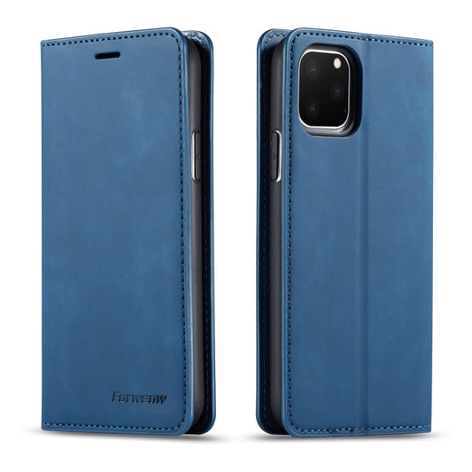 For iPhone 11 Pro Forwenw Dream Series Oil Edge Strong Magnetism Horizontal Flip Leather Case with Holder & Card Slots & Wallet & Photo Frame(Blue) - iPhone 11 Pro Cases by Forwenw | Online Shopping UK | buy2fix