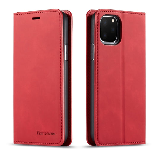 For iPhone 11 Pro Max Forwenw Dream Series Oil Edge Strong Magnetism Horizontal Flip Leather Case with Holder & Card Slots & Wallet & Photo Frame(Red) - iPhone 11 Pro Max Cases by Forwenw | Online Shopping UK | buy2fix