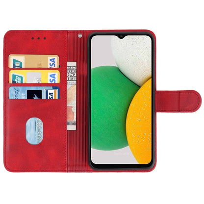 Leather Phone Case For Samsung Galaxy A03 Core(Red) - Galaxy Phone Cases by buy2fix | Online Shopping UK | buy2fix