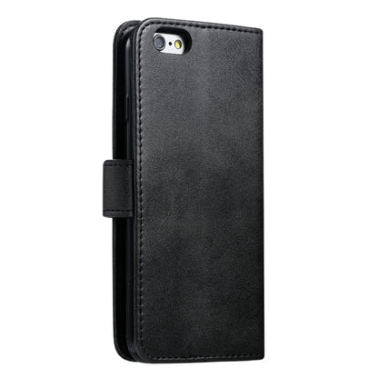 For iPhone 6 GUSSIM Magnetic Horizontal Flip Leather Case with Holder & Card Slots & & Wallet(Black) - More iPhone Cases by GUSSIM | Online Shopping UK | buy2fix