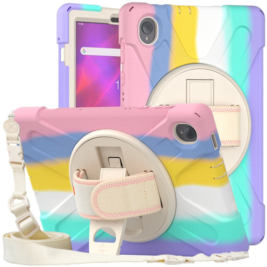 For Lenovo Tab K10 / M10 Plus Silicone + PC Protective Tablet Case(Colorful Pink) - Lenovo by buy2fix | Online Shopping UK | buy2fix