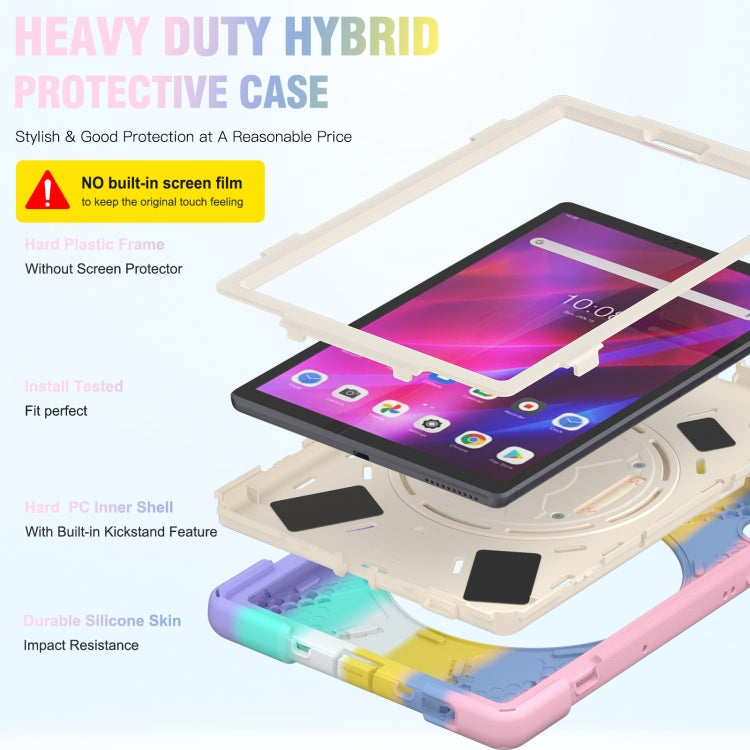 For Lenovo Tab K10 / M10 Plus Silicone + PC Protective Tablet Case(Colorful Pink) - Lenovo by buy2fix | Online Shopping UK | buy2fix