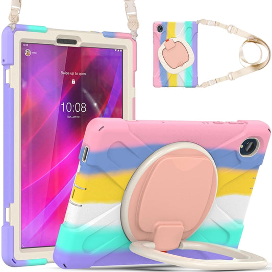 For Lenovo Tab K10 / M10 Plus Silicone + PC Protective Tablet Case(Colorful Pink) - Lenovo by buy2fix | Online Shopping UK | buy2fix