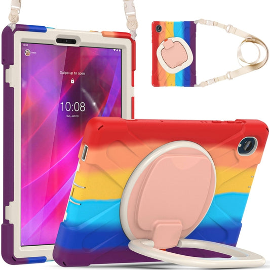 For Lenovo Tab K10 / M10 Plus Silicone + PC Protective Tablet Case(Colorful Red) - Lenovo by buy2fix | Online Shopping UK | buy2fix