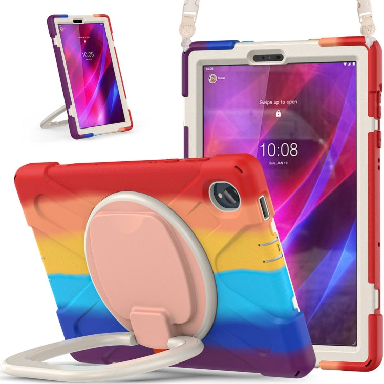 For Lenovo Tab K10 / M10 Plus Silicone + PC Protective Tablet Case(Colorful Red) - Lenovo by buy2fix | Online Shopping UK | buy2fix