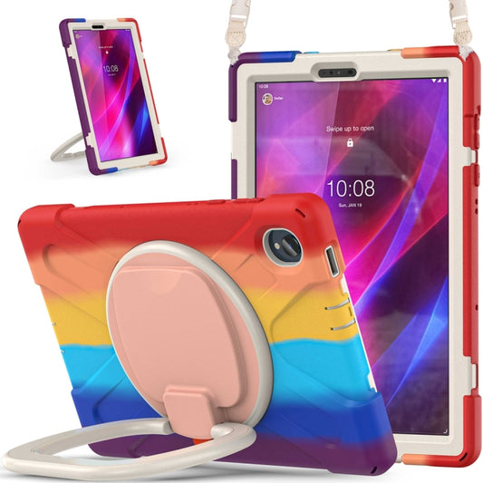 For Lenovo Tab K10 / M10 Plus Silicone + PC Protective Tablet Case(Colorful Red) - Lenovo by buy2fix | Online Shopping UK | buy2fix