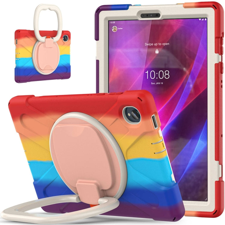 For Lenovo Tab K10 / M10 Plus Silicone + PC Protective Tablet Case(Colorful Red) - Lenovo by buy2fix | Online Shopping UK | buy2fix