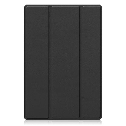 For Samsung Galaxy Tab A8 2021 SM-X205 3-Fold Holder Leather Tablet Case(Black) - Other Galaxy Tab PC by buy2fix | Online Shopping UK | buy2fix