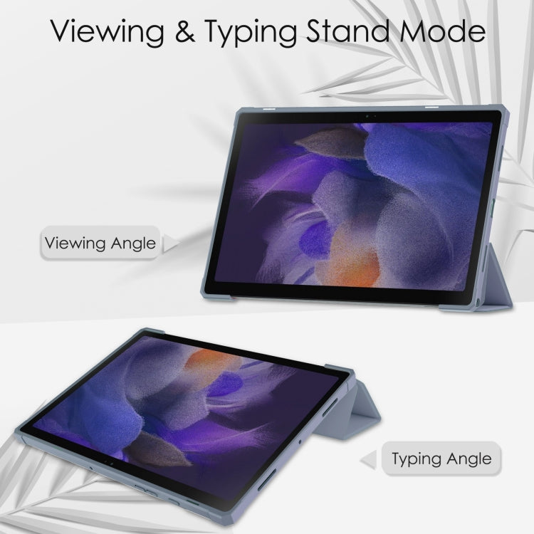 For Samsung Galaxy Tab A8 2021 SM-X205 Acrylic Smart Leather Tablet Case(Lavender) - Other Galaxy Tab PC by buy2fix | Online Shopping UK | buy2fix