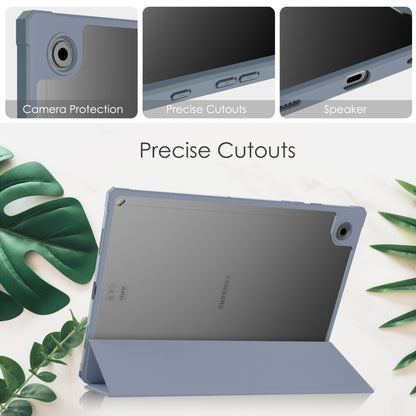 For Samsung Galaxy Tab A8 2021 SM-X205 Acrylic Smart Leather Tablet Case(Lavender) - Other Galaxy Tab PC by buy2fix | Online Shopping UK | buy2fix