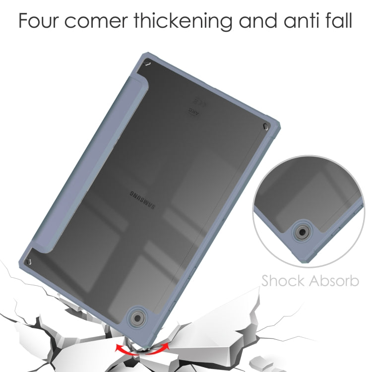 For Samsung Galaxy Tab A8 2021 SM-X205 Acrylic Smart Leather Tablet Case(Lavender) - Other Galaxy Tab PC by buy2fix | Online Shopping UK | buy2fix