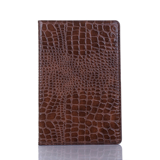 For Samsung Galaxy Tab A7 Lite T220/T225 Crocodile Texture Leather Tablet Case(Brown) - Tab A7 Lite T220 / T225 by buy2fix | Online Shopping UK | buy2fix