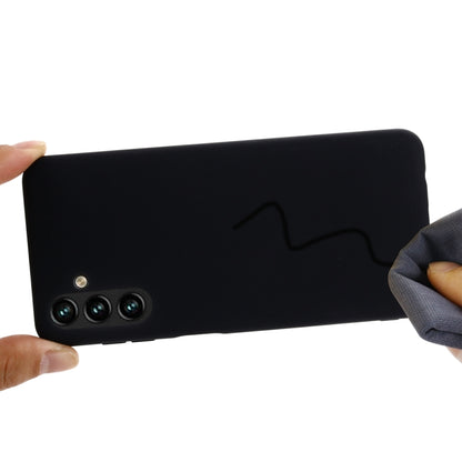 For Samsung Galaxy A13 5G Pure Color Liquid Silicone Phone Case(Black) by buy2fix