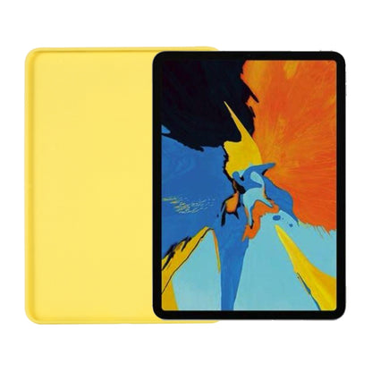 For iPad mini 6 / mini 2024 Solid Color Liquid Silicone Dropproof Full Coverage Tablet Case(Yellow) - iPad mini 6 Cases by buy2fix | Online Shopping UK | buy2fix