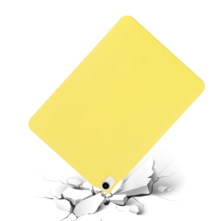 For iPad mini 6 / mini 2024 Solid Color Liquid Silicone Dropproof Full Coverage Tablet Case(Yellow) - iPad mini 6 Cases by buy2fix | Online Shopping UK | buy2fix